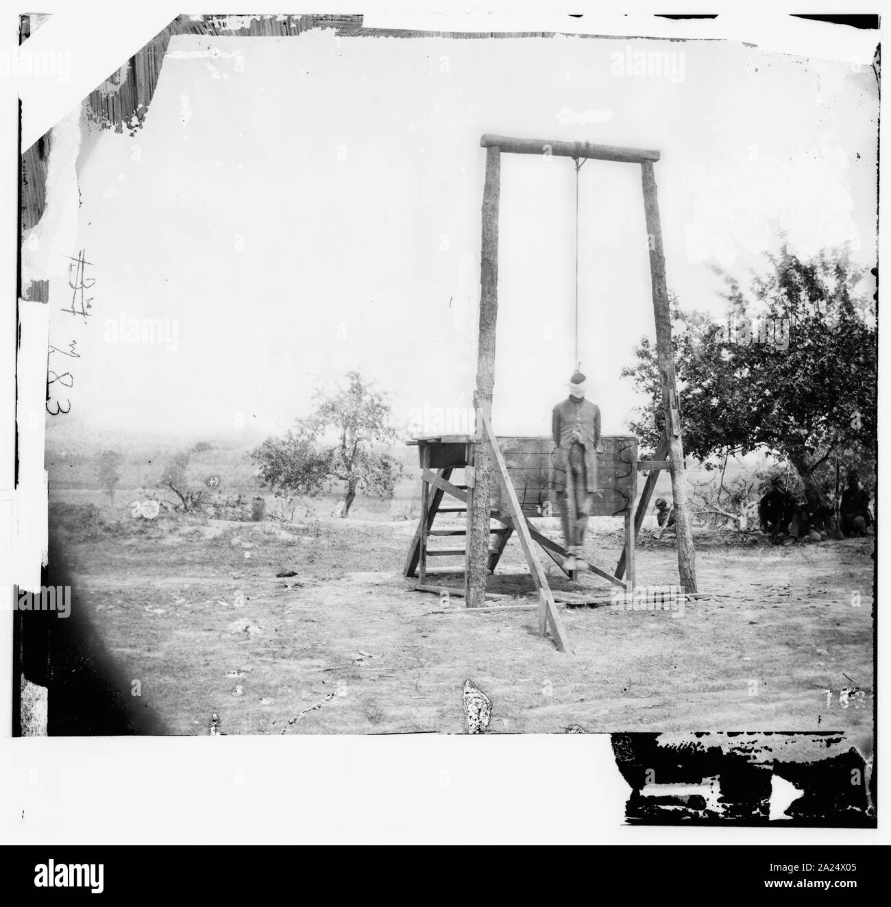 Petersburg, Va., vicinity. The execution of William Johnson, Jordan's farm Stock Photo