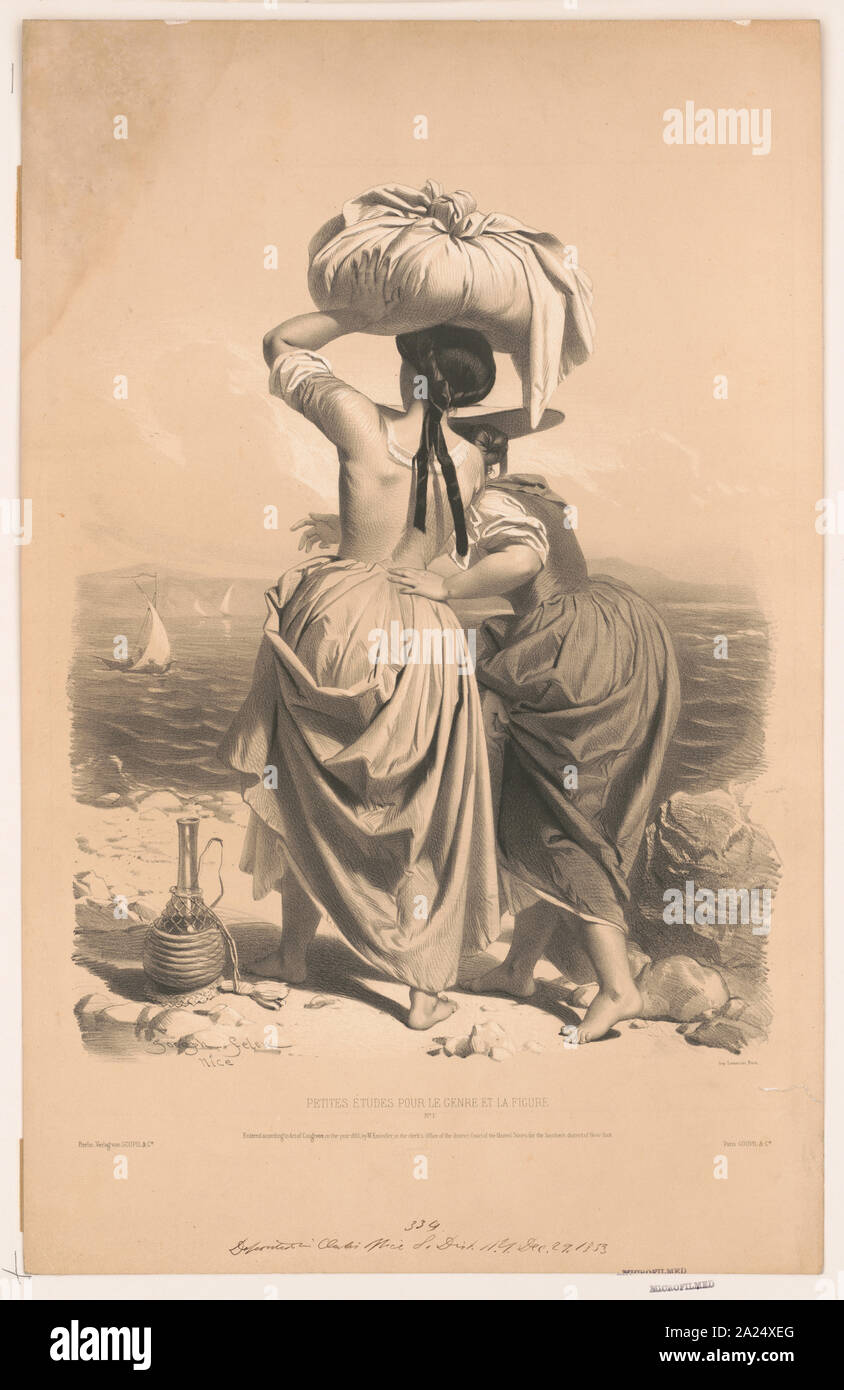 Petites etudes pour le genre et la figure, no. 1 Stock Photo