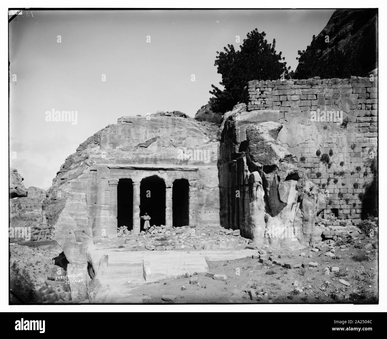 Petra. The Garden Tomb Stock Photo