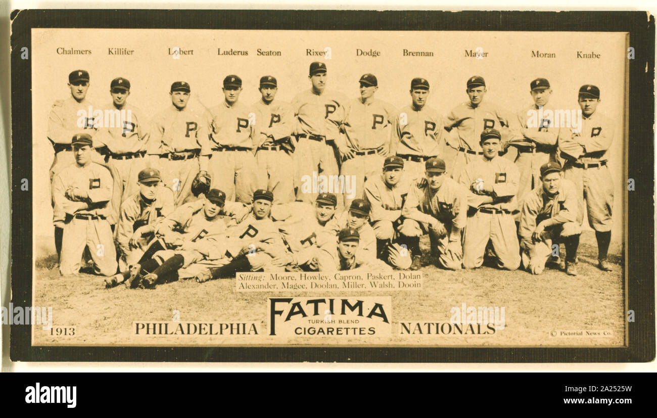 Philadelphia Phillies, baseball card portrait Stock Photo - Alamy