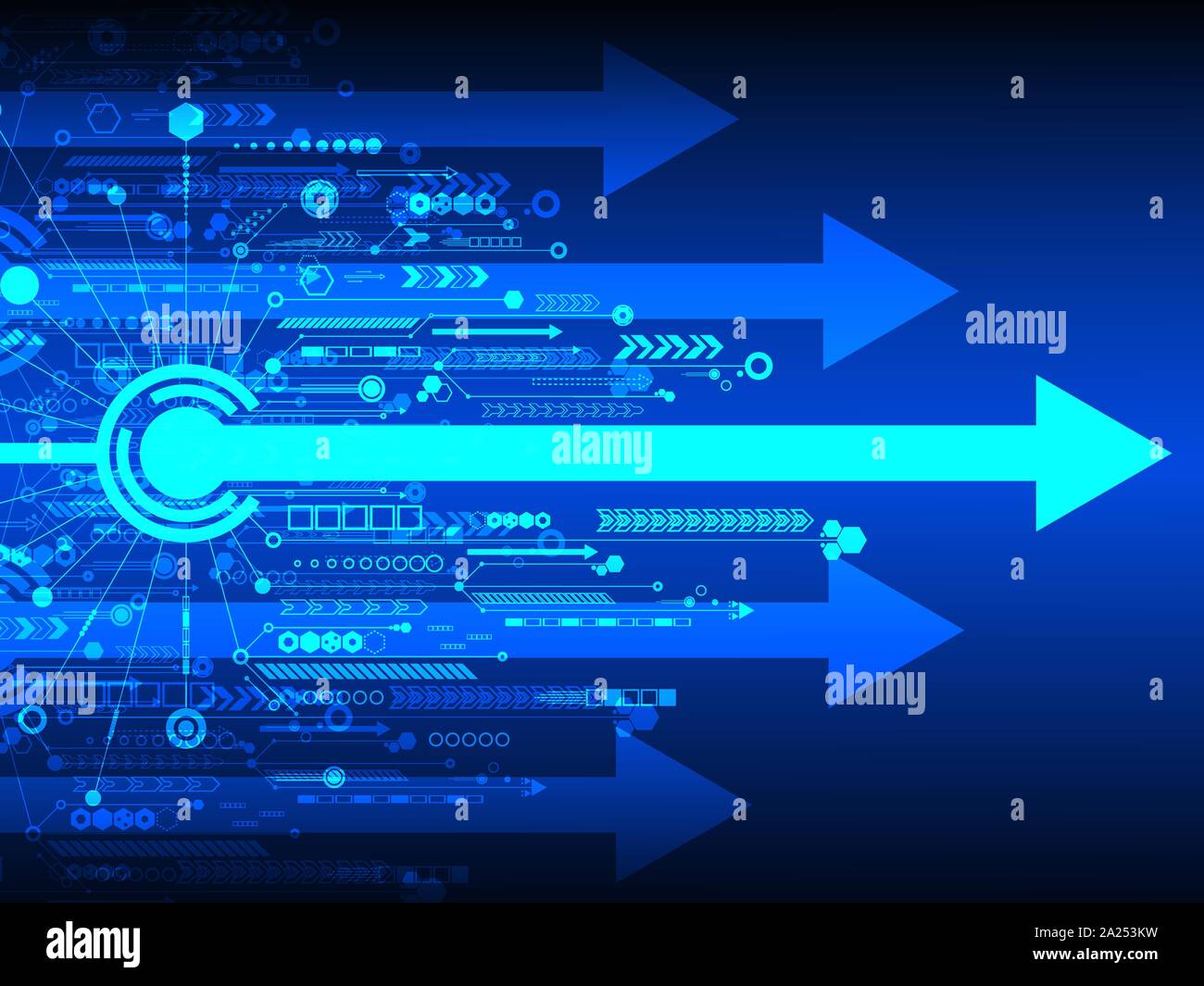 Vector background technology in the concept of arrow Stock Vector Image ...