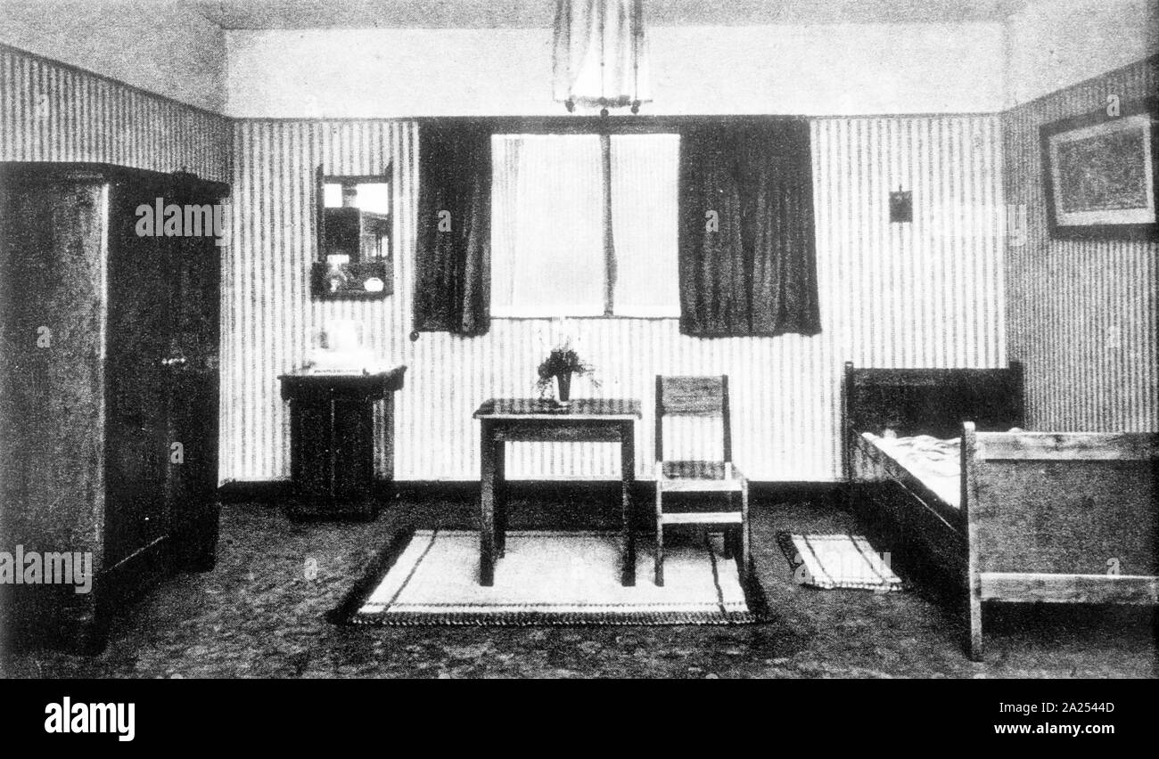 Model room for a worker's house at the Amsterdam exhibition of home interior decoration at the Stedelijk Museum 1921, Holland Stock Photo