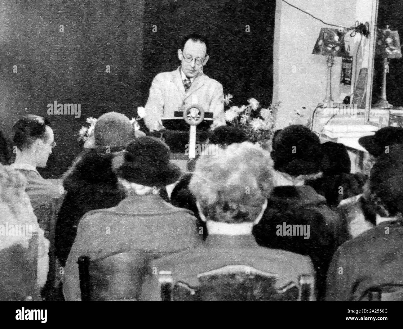 The Psychic spiritualist Medium, Horace S. Hambling in the 1930's Stock Photo