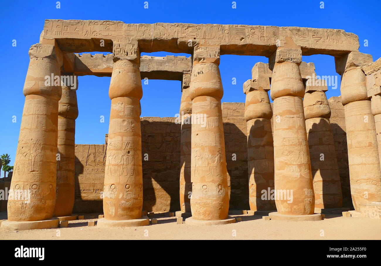 Ancient Egyptian Pillars High Resolution Stock Photography And Images Alamy