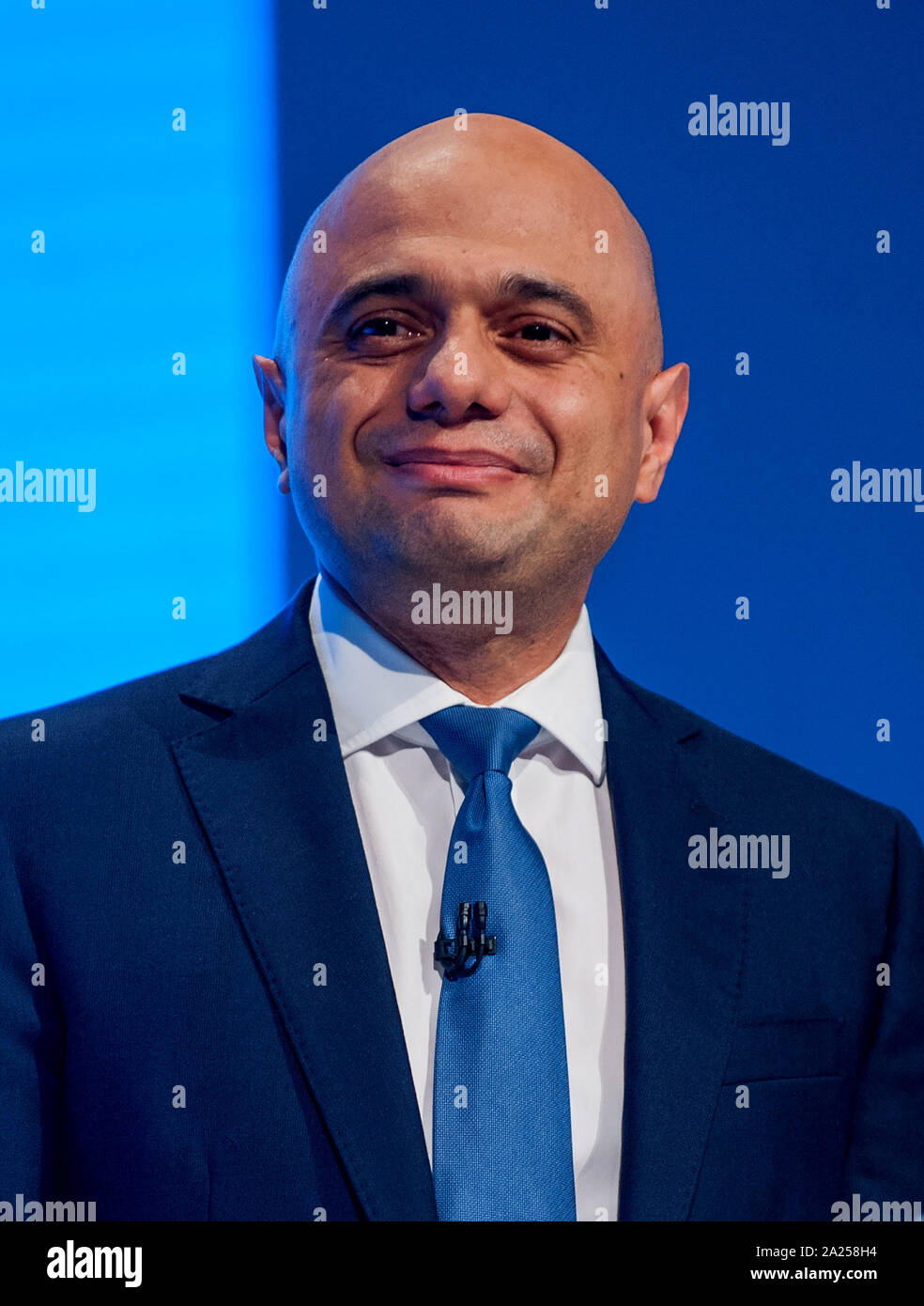 Sajid Javid, Chancellor of the Exchequer,at  the Conservative Party Autumn Conference Stock Photo