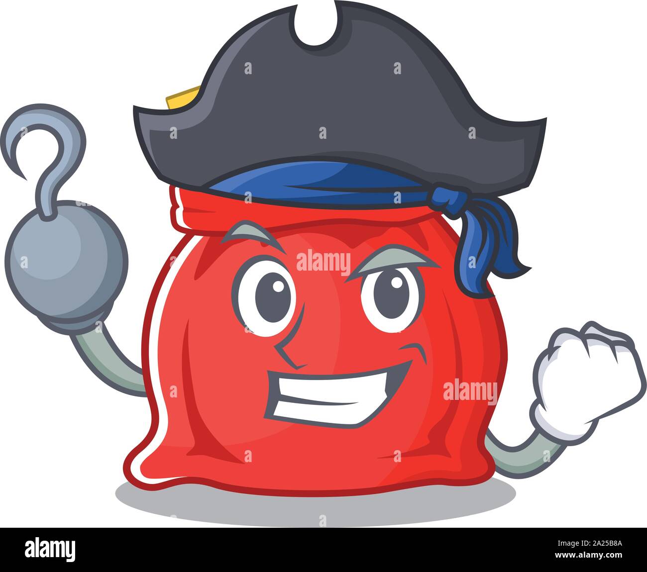 Pirate santa claus bag on a cartoon Stock Vector Image & Art - Alamy