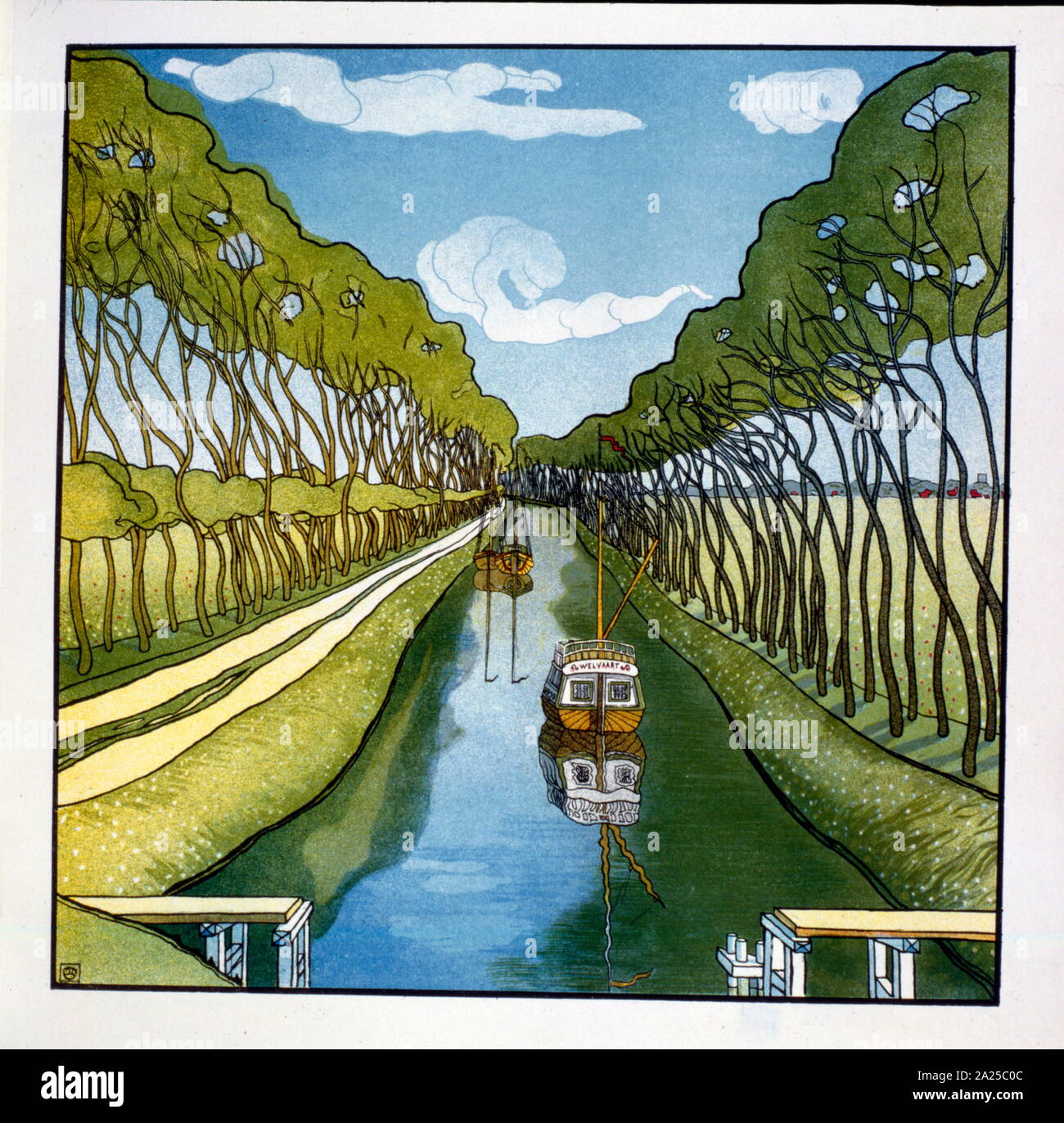 Illustration by Franz M. Melchers (Dutch, 1868–1944), from 'Poems' by Thomas Braun. 1897 Stock Photo