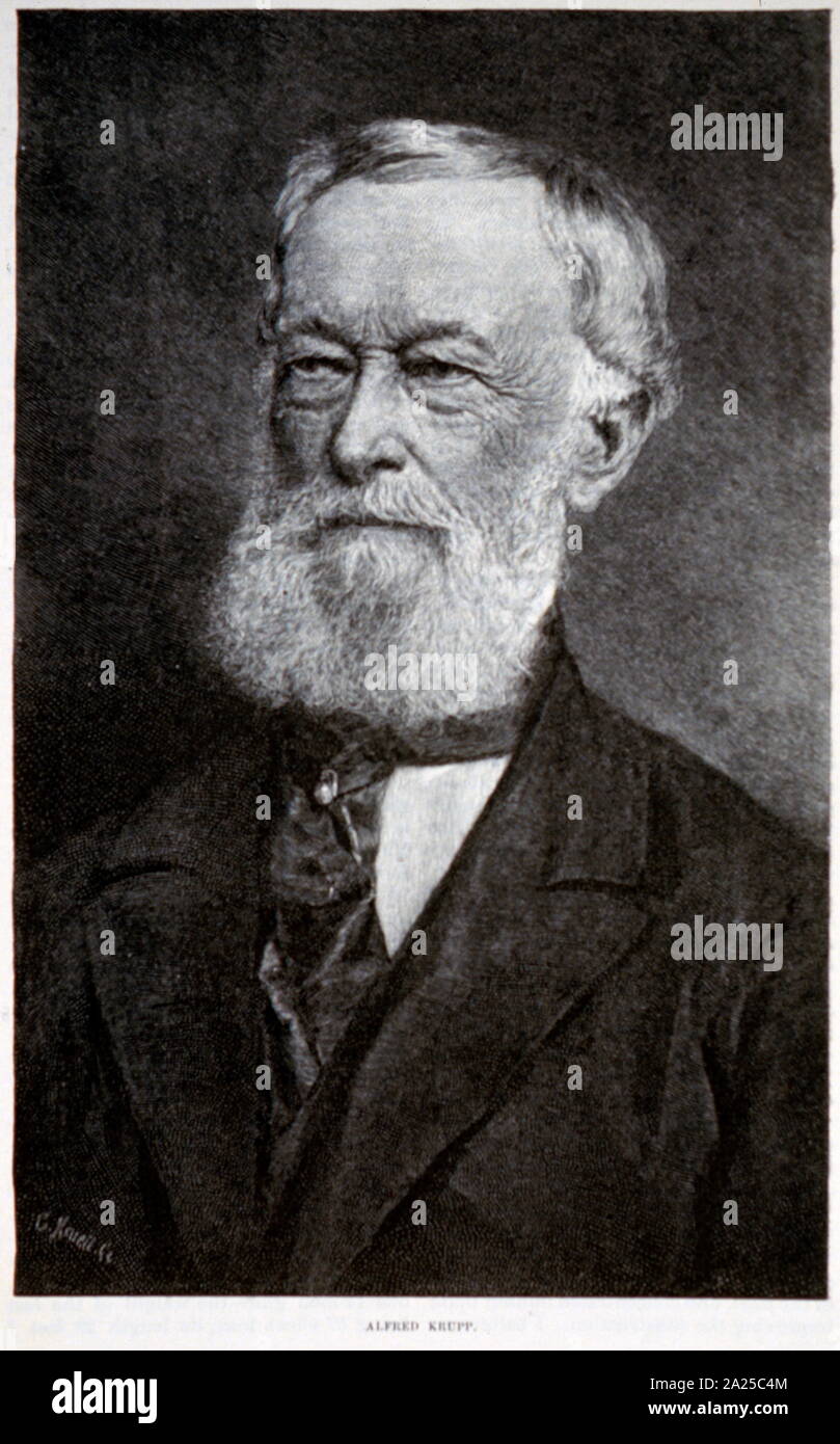 Alfred Krupp (1812 - 1887), German industrialist Stock Photo