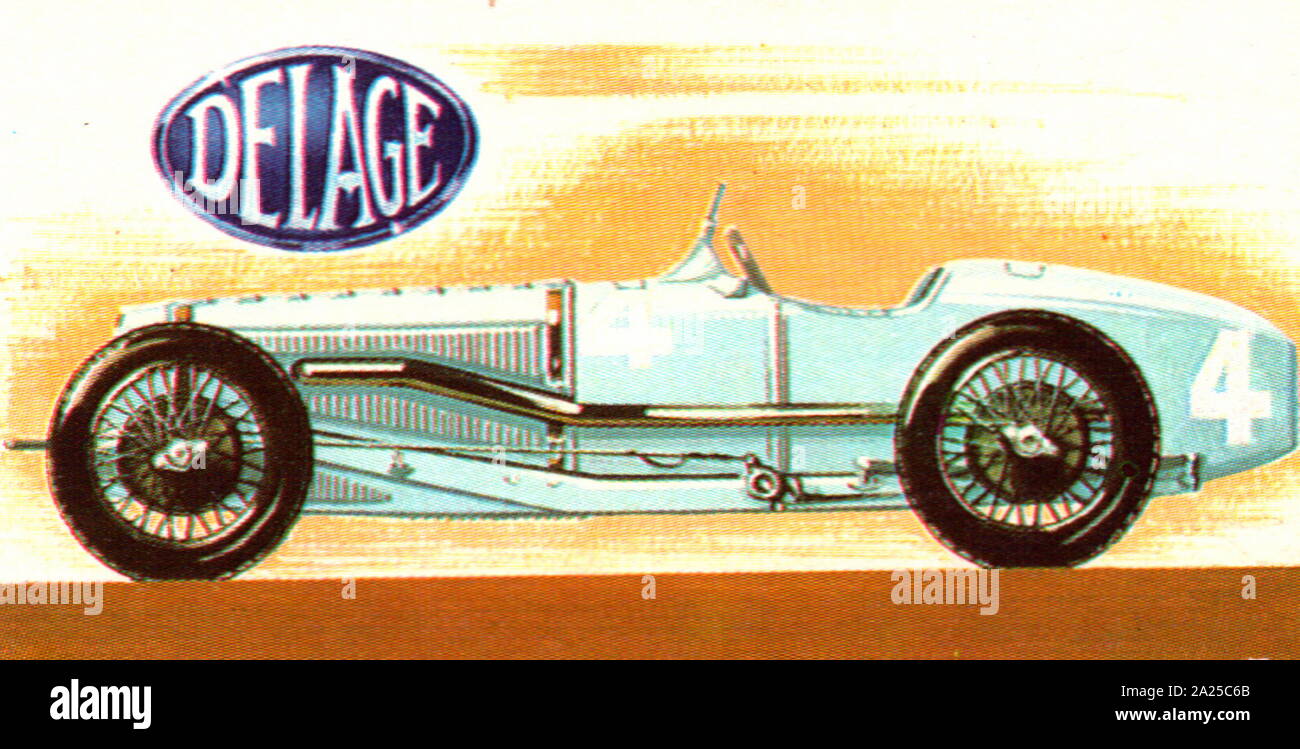 1927 Delage Grand Prix, supercharged 1.5 litres automobile Stock Photo