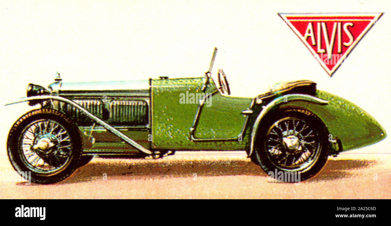 1928 Alvis Front-wheel-drive, supercharged 1.5 litres automobile Stock Photo