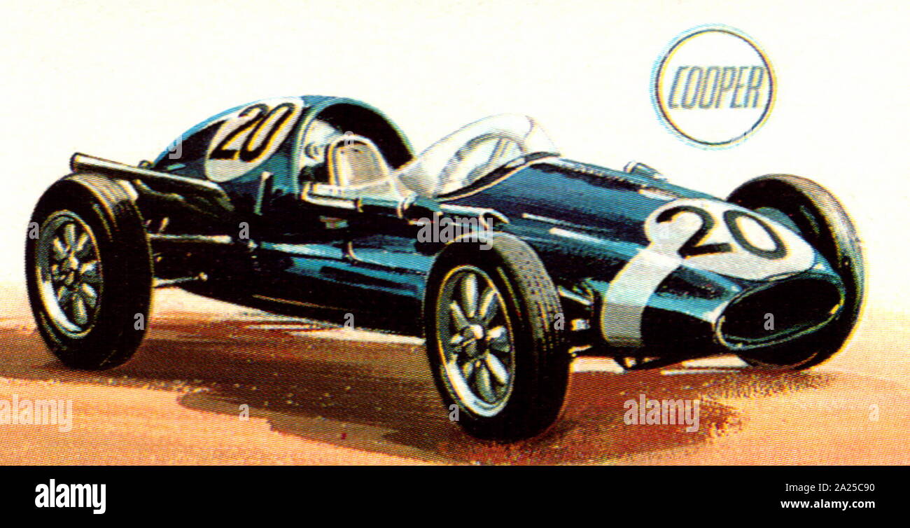 1958 Cooper-Climax, Grand Prix, 1.96 litres racing car. Stock Photo