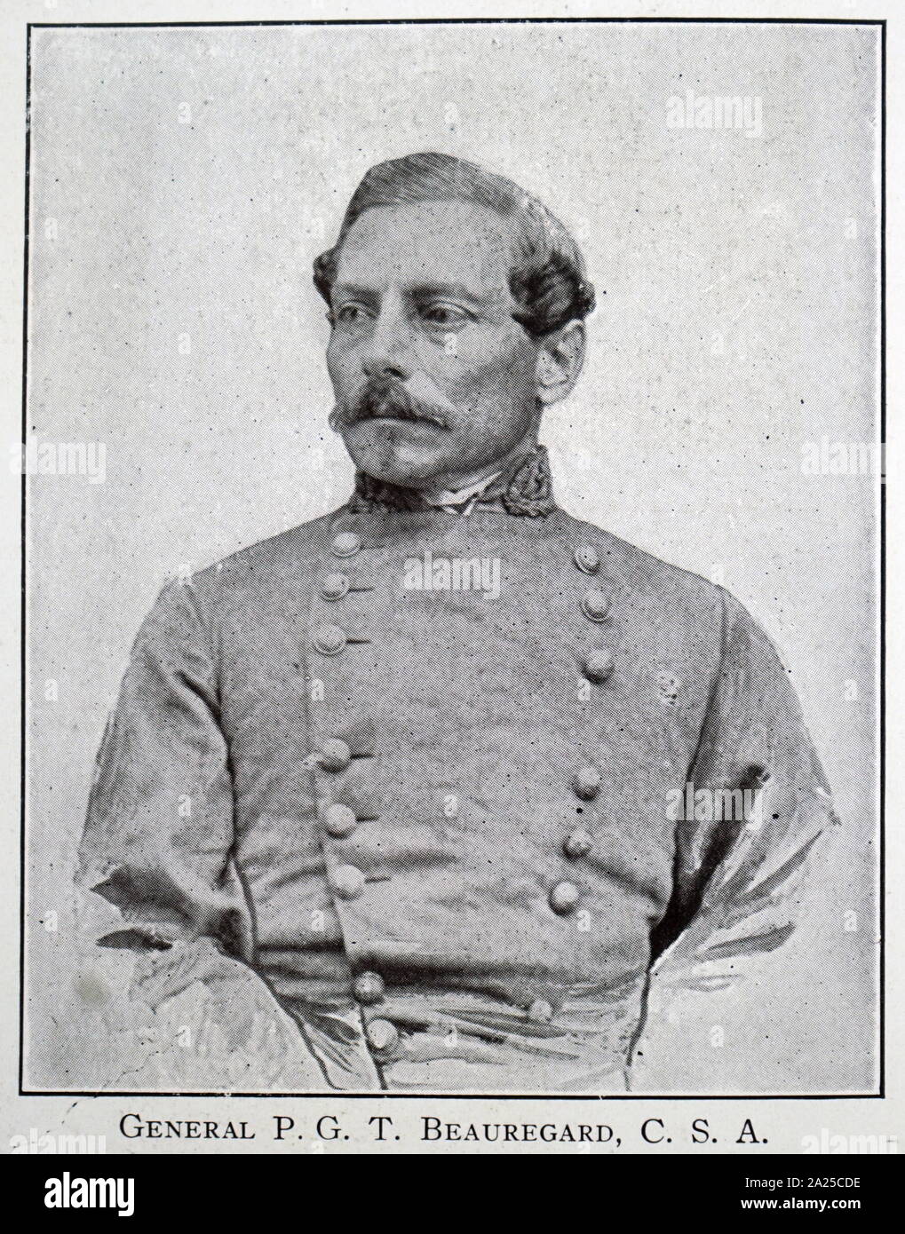 Pierre Gustave Toutant-Beauregard (May 28, 1818 – February 20, 1893) was an American military officer who was the first prominent general of the Confederate States Army during the American Civil War. Stock Photo