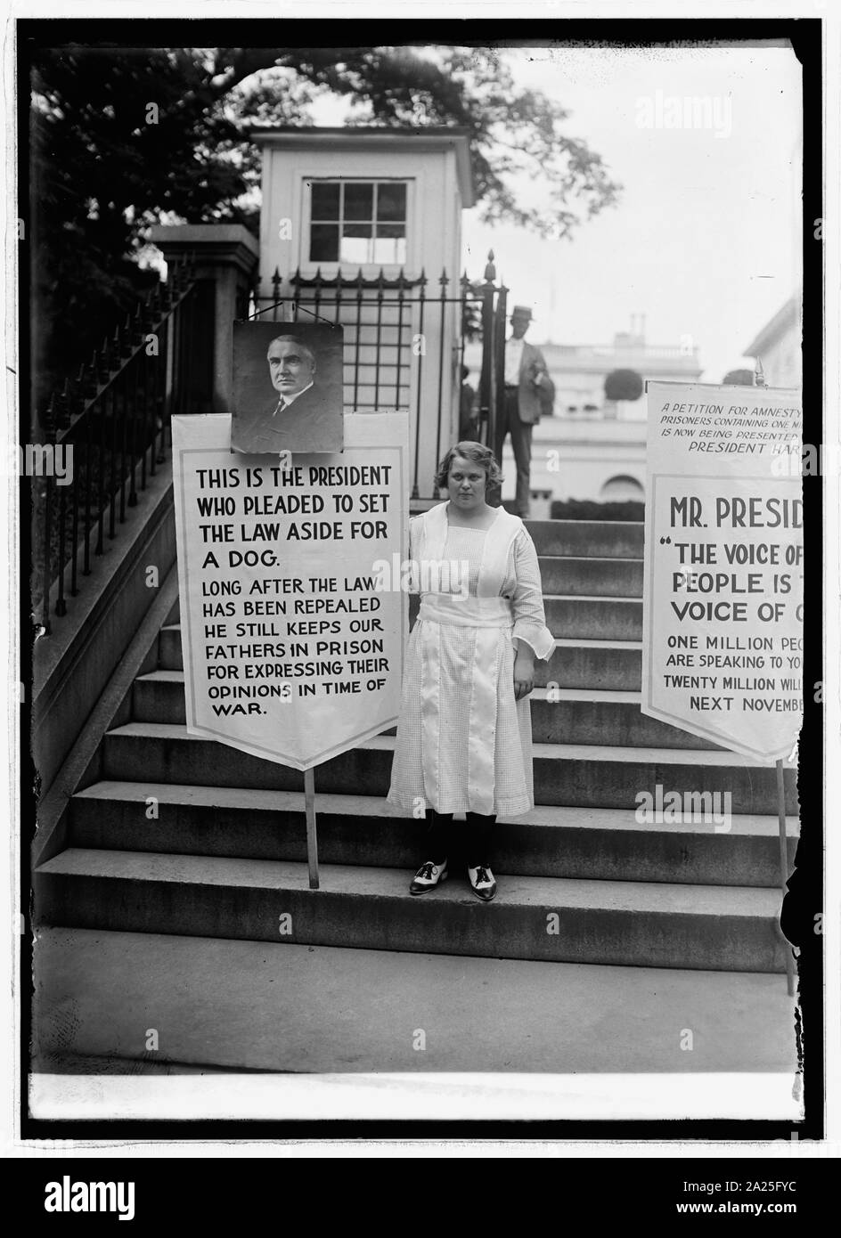 Pickets, political amnesty Stock Photo Alamy