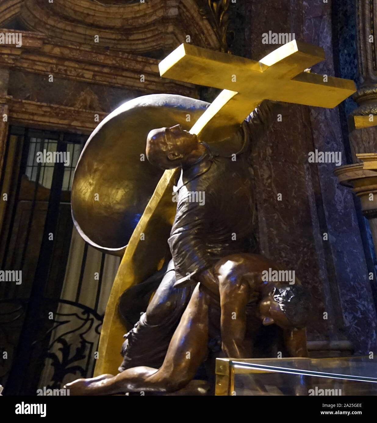 Interior of San Camillo de Lellis a church on Via Sallustiana, Rome