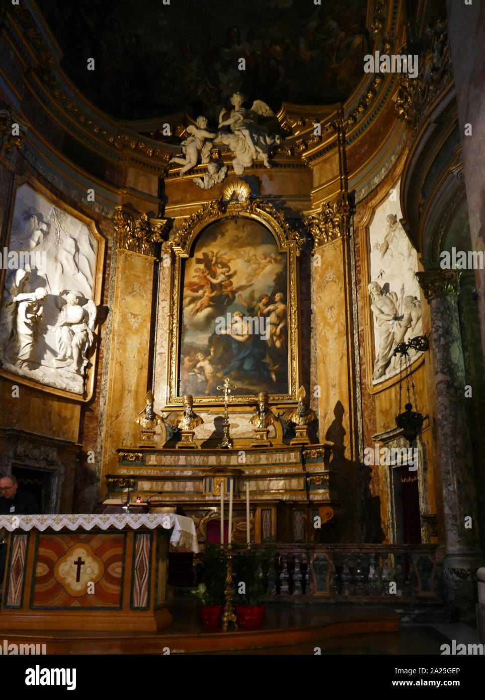 Interior of San Camillo de Lellis a church on Via Sallustiana, Rome, dedicated to Saint Camillus