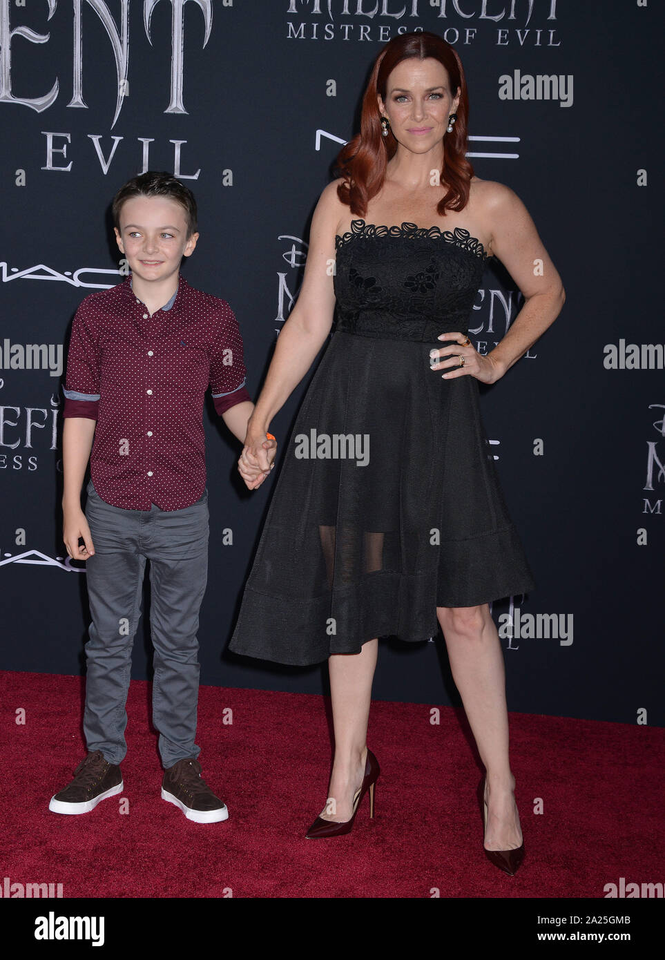 Los Angeles, USA. 30 Sept, 2019. Annie Wersching and Freddie Full attends the World Premiere of Disney's 'Maleficent: Mistress of Evil' at El Capitan Theatre on September 30, 2019 in Los Angeles, California Credit: Tsuni/USA/Alamy Live News Stock Photo