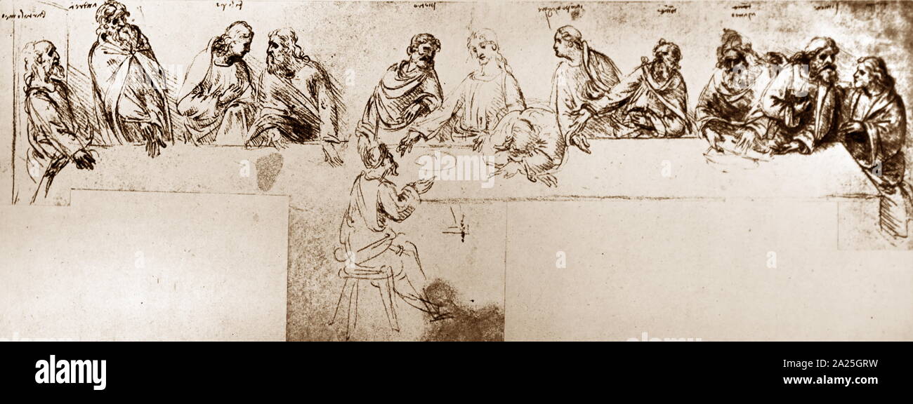 Sketch titled 'Reconstruction of the Composition in its Original Shape ...