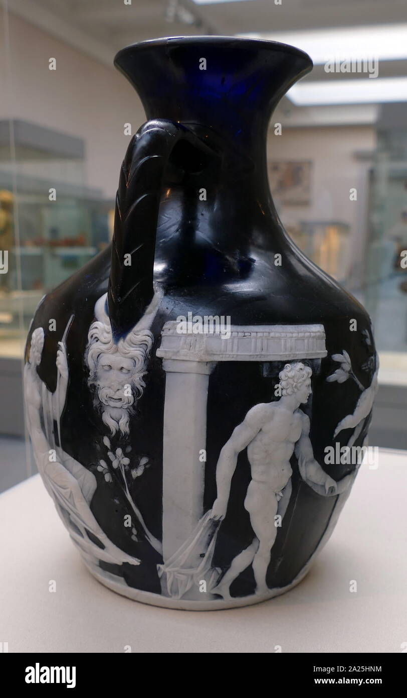 The Portland Vase A Roman Cameo Glass Vase Which Is Dated To
