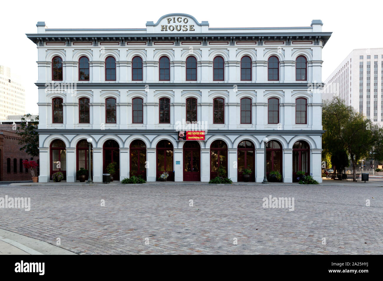 Pico House on Olvera Street in the oldest part of downtown Los Angeles