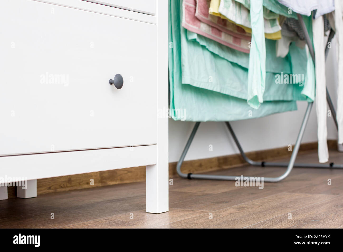 Chest Of Drawers And Clothes Stock Photos Chest Of Drawers And