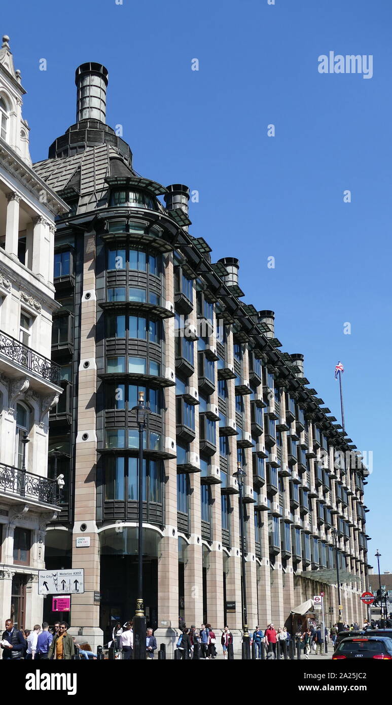 Portcullis House in Westminster, London, UK, houses offices for British members of parliament Stock Photo