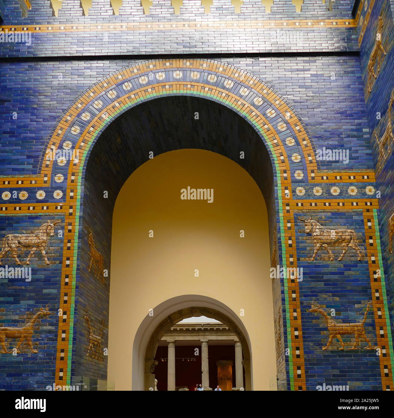 The Ishtar Gate Of Babylon Constructed In About 575 By Order Of King Nebuchadnezzar Ii On The North Side Of The City It Was Part Of A Grand Walled Processional Way