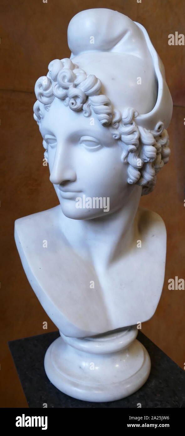 Head of Paris (Trojan Hero), 1810 by Antonio Canova (1757 - 1822) Stock Photo