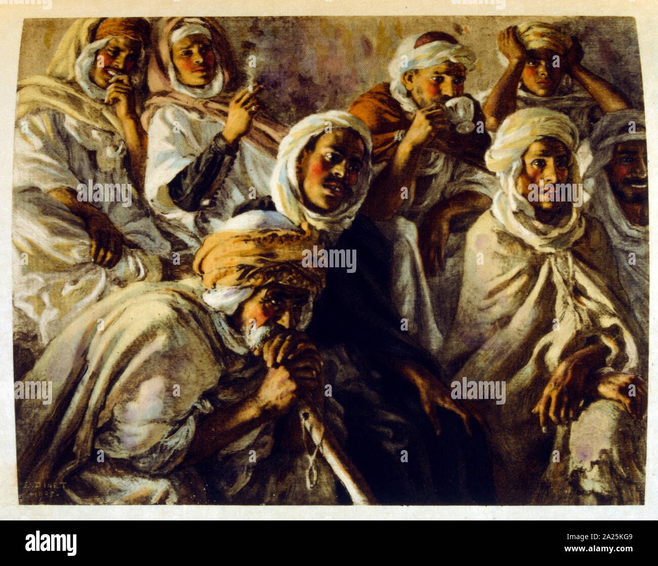 Dinet Illustration by Dinet from 'Mirages' Scenes of Arab life. 1906. Mirages ...
