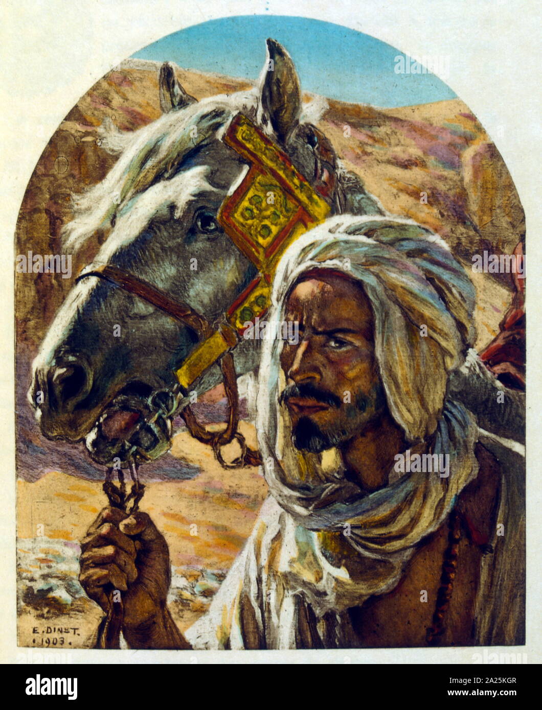 Dinet Illustration by Dinet from 'Mirages' Scenes of Arab life. 1906. Mirages ...