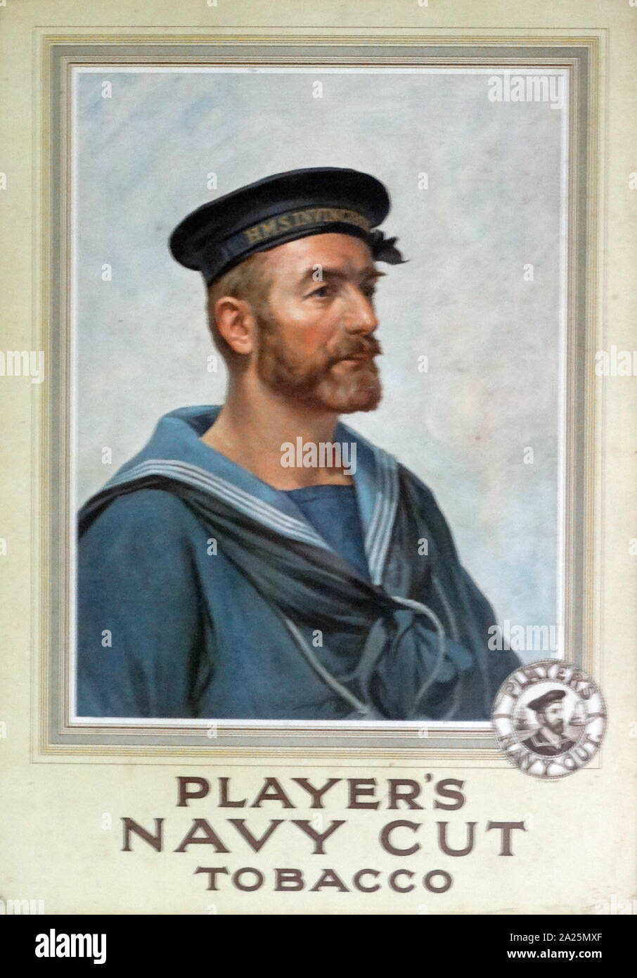 Player's Navy Cut Tobacco Cigarettes card Stock Photo