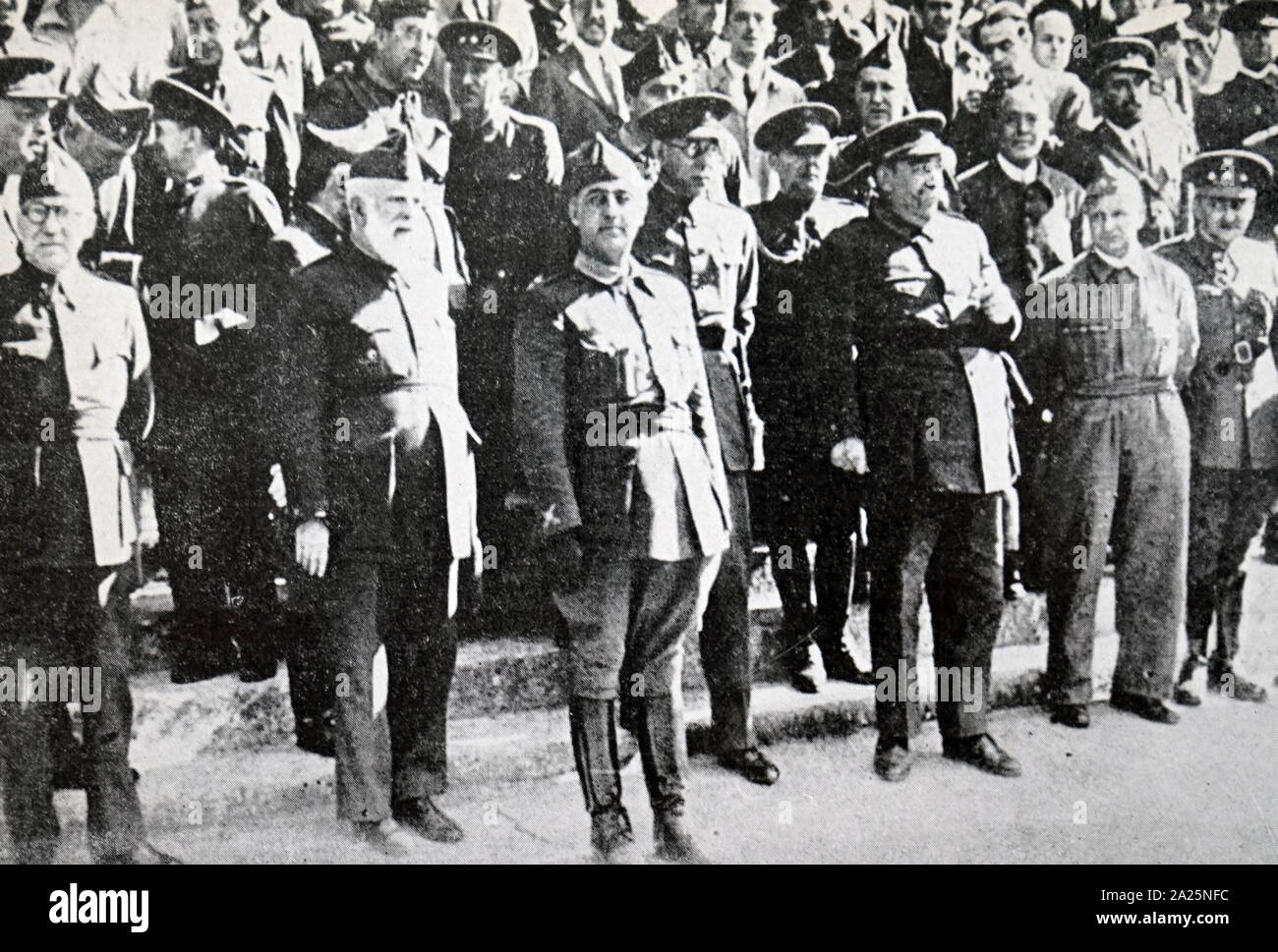 Photograph of General Francisco Franco. Francisco Franco Bahamonde (1892-1975) a Spanish general and politician Stock Photo
