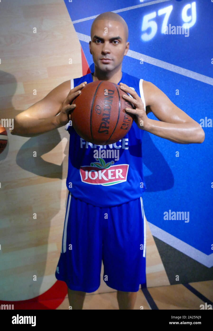 Wax figurine of tony parker. william anthony parker jr. (1982-) a french-american former basketball player. Stock Photo