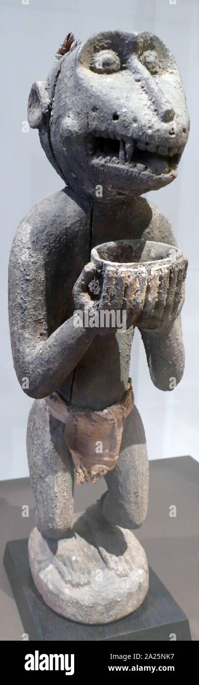 Baule sculpture from the ivory coast Stock Photo