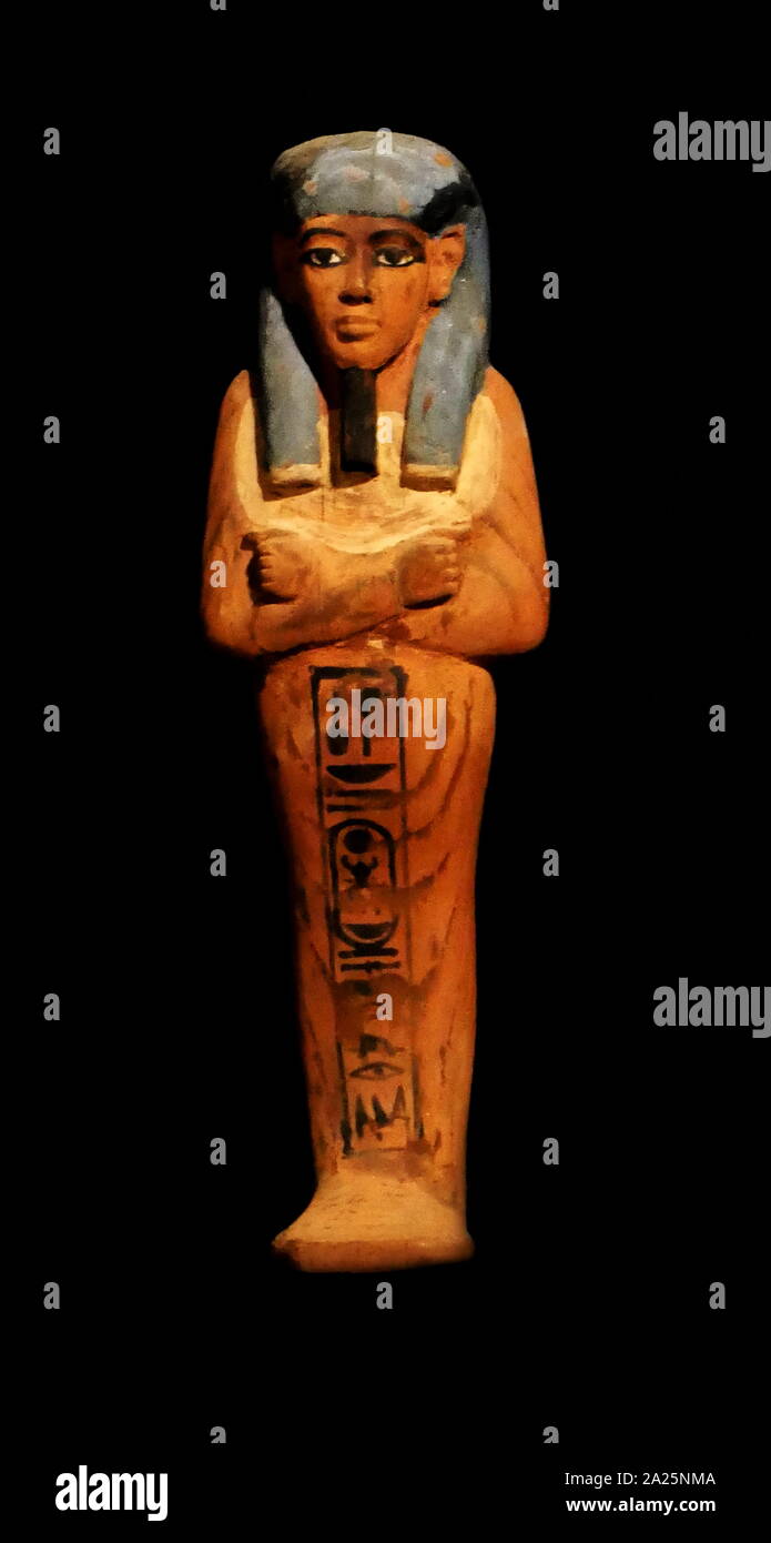 Shawabti figures in the form of king tutankhamen Stock Photo