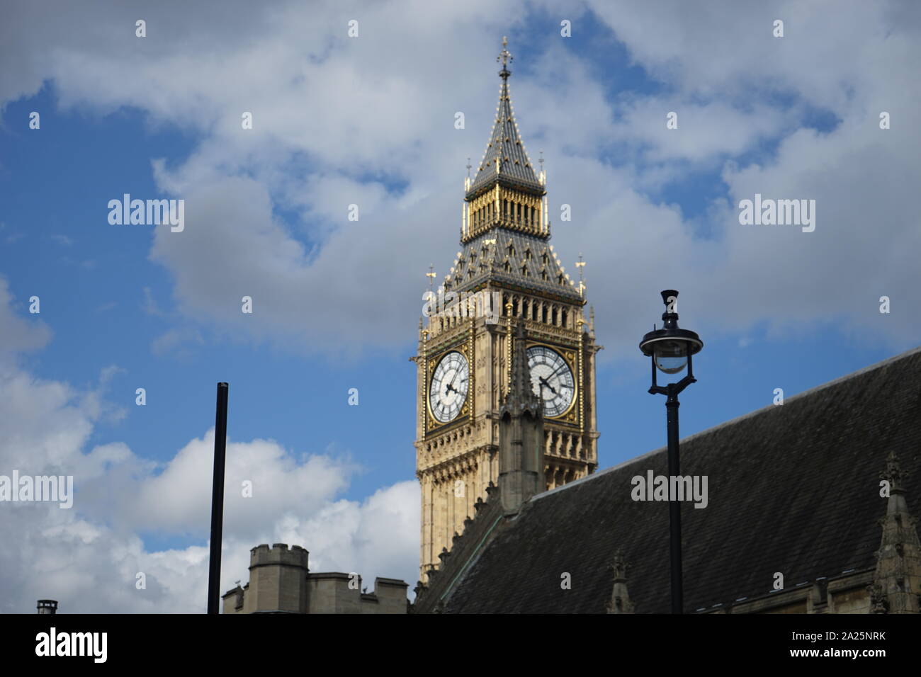 Photograph of big ben located at the palace of westminster Stock Photo