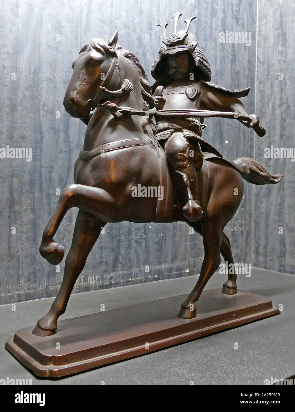 Statuette of a 17th century Samurai warrior. Stock Photo