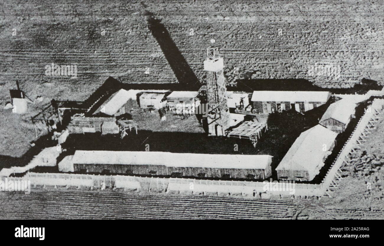 Kibbutz Ein Harod Ihud, Tower and Stockade settlement (1938) Palestine Stock Photo