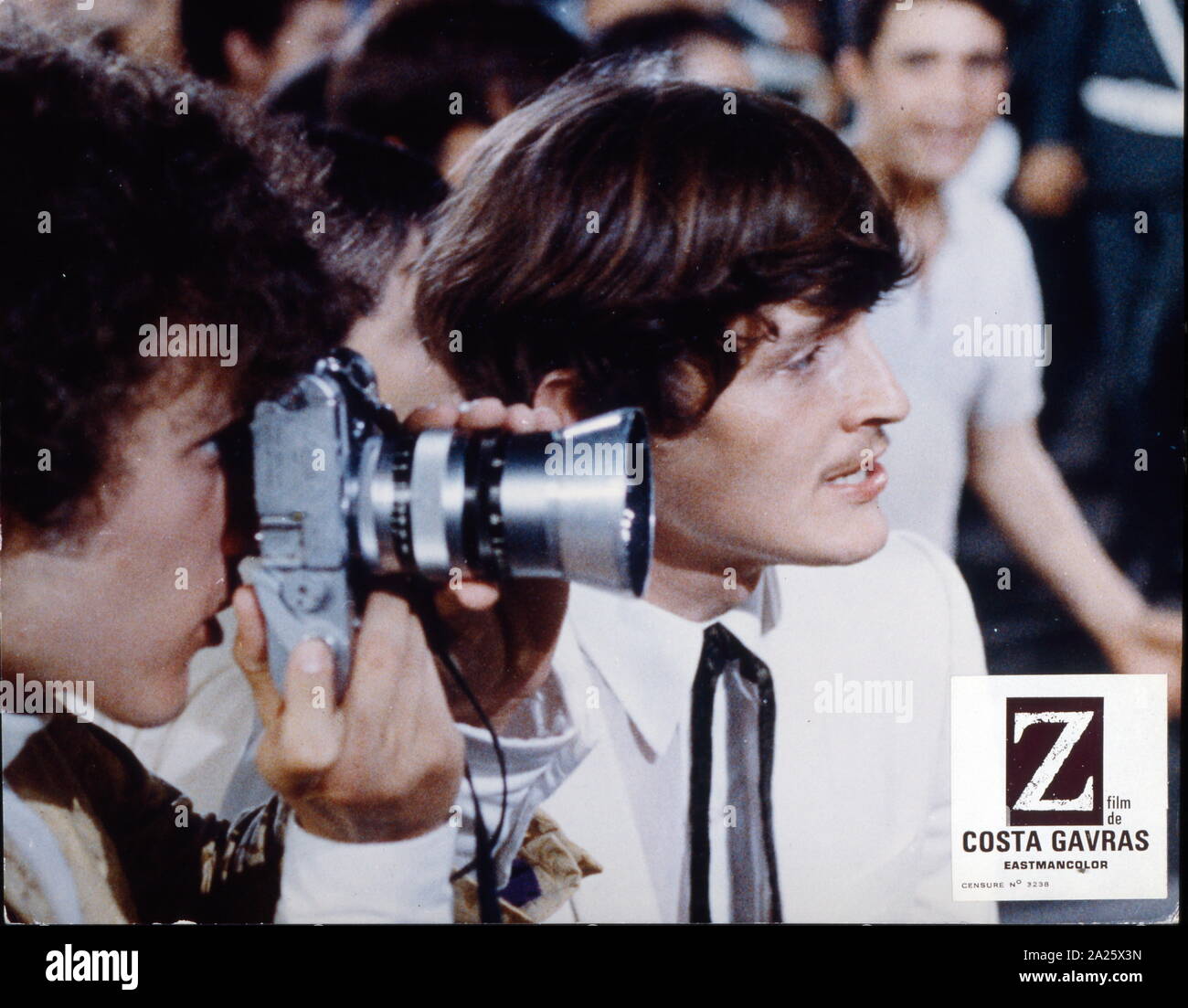 Film Still, from the fast-paced thriller Z (1969) by Costa-Gavras Stock Photo