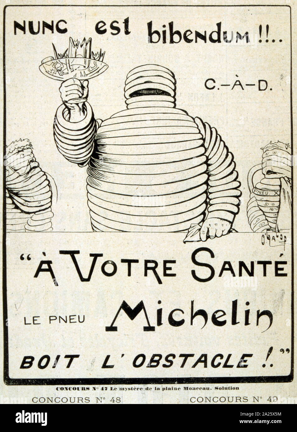 Bibendum created in 1898 - as a logo of Michelin tyres Le bonhomme Michelin  symbole de la