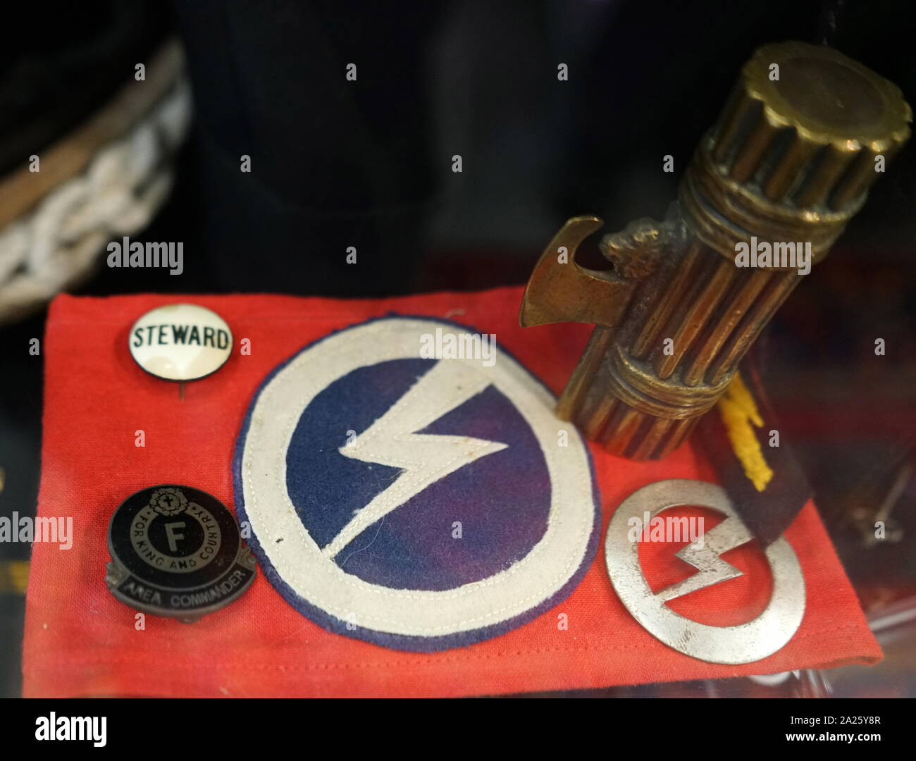 Items belonging to a member of the British Union of Fascists. The BUF was a fascist political Items belonging to a member of the British Union of Fascists. The BUF was a fascist political