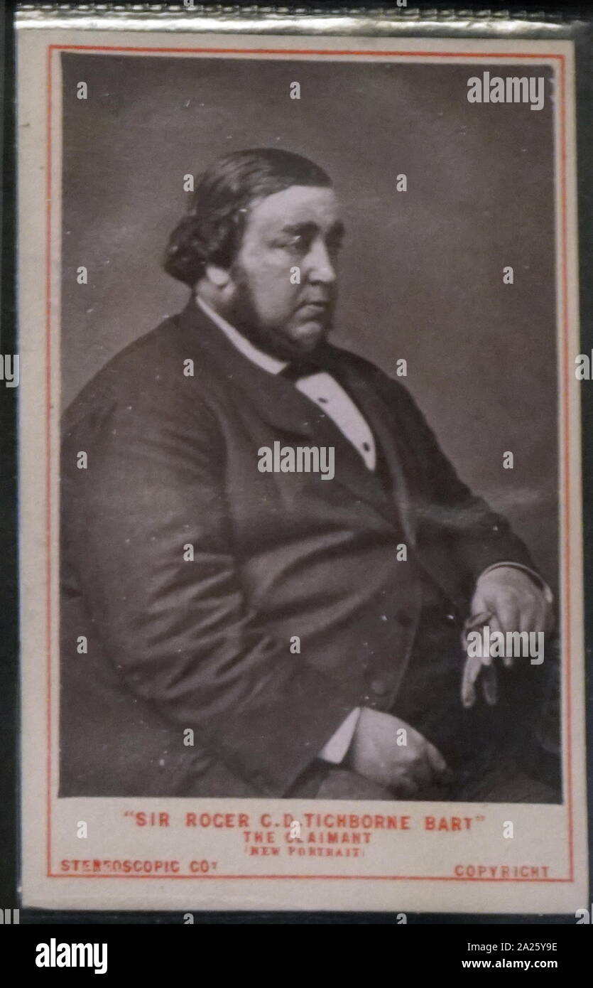 Photographic portrait of Roger Charles Tichborne Stock Photo