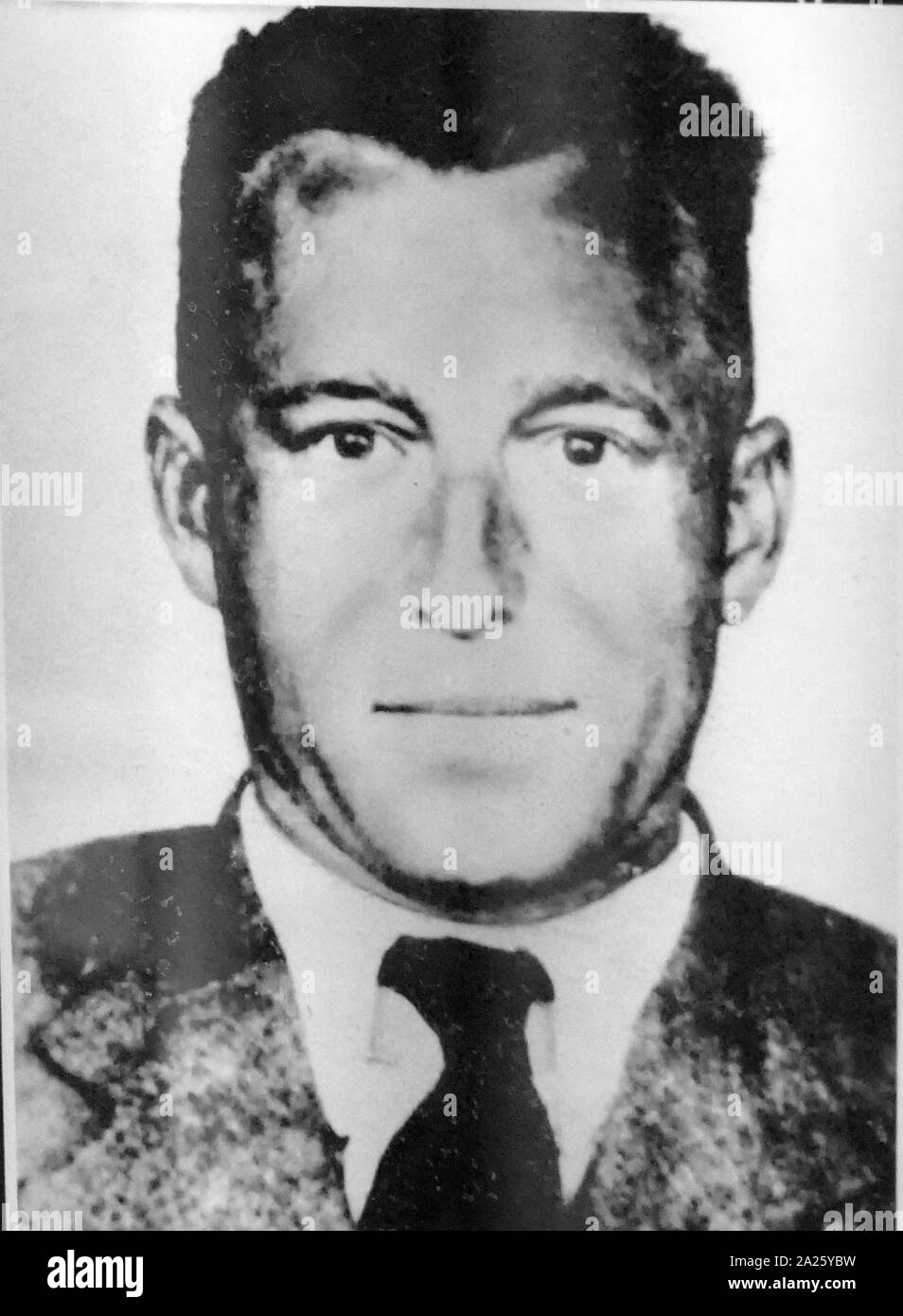 A photograph of Franz Stangl. Franz Paul Stangl (1908-1971) an Austrian-born police officer who was employed by the T-4 Euthanasia Program and an SS commander in Nazi Germany Stock Photo