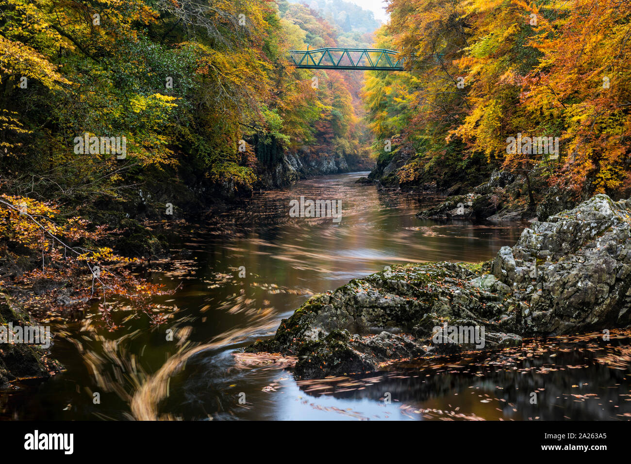 River Tummel; ; Garry Bridge Area; Pitlochry; Scotland; UK Stock Photo ...