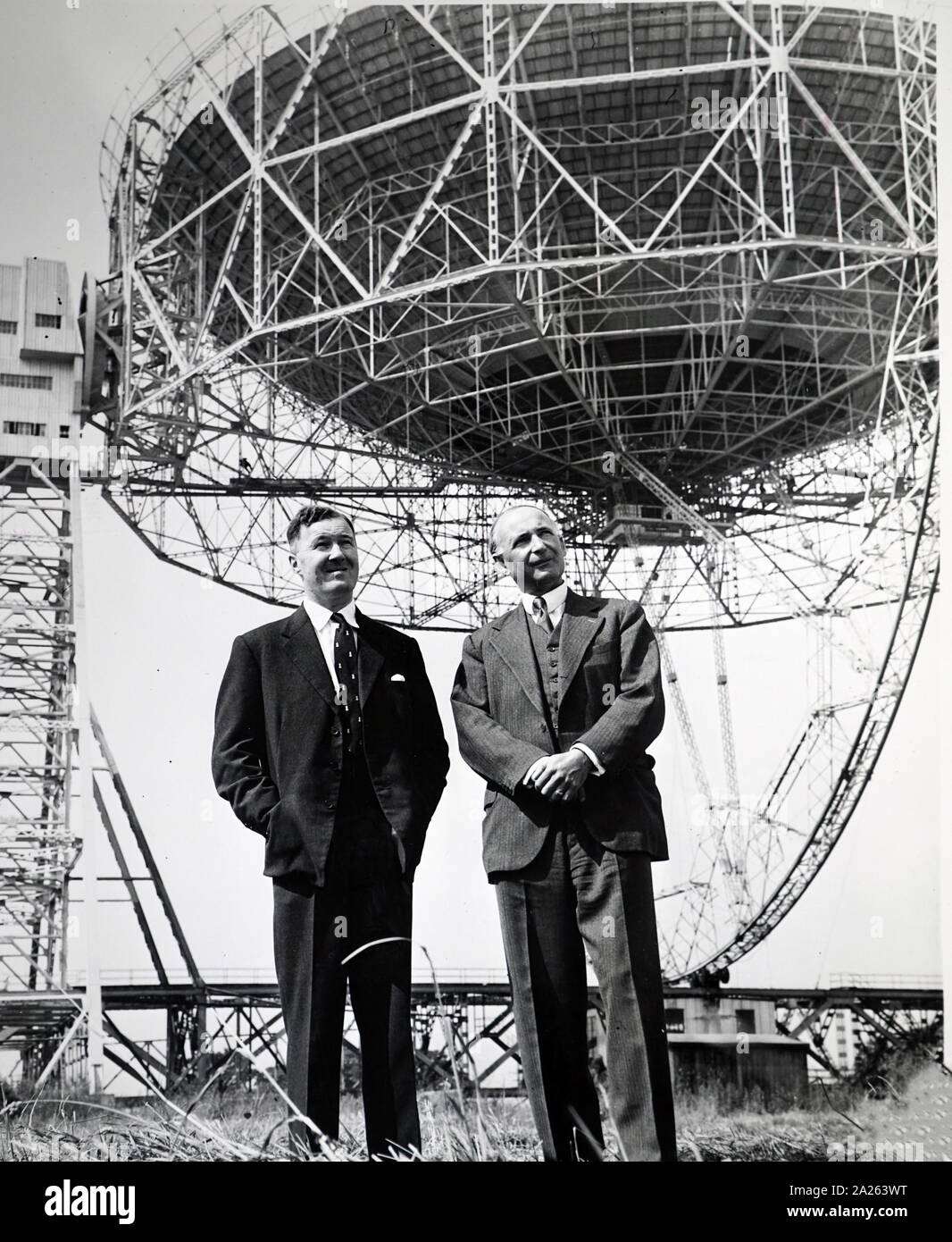 A photograph of Bernard Lovell (1913-2012) an English physicist and radio astronomer. Dated 20th century Stock Photo