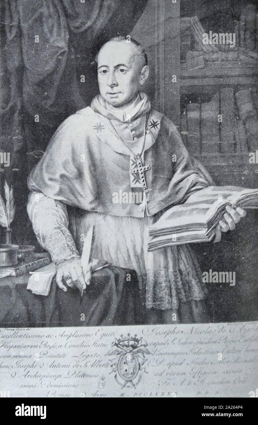 Don Jose Nicolas de Azara (5 December 1730 26 January 1804) was a