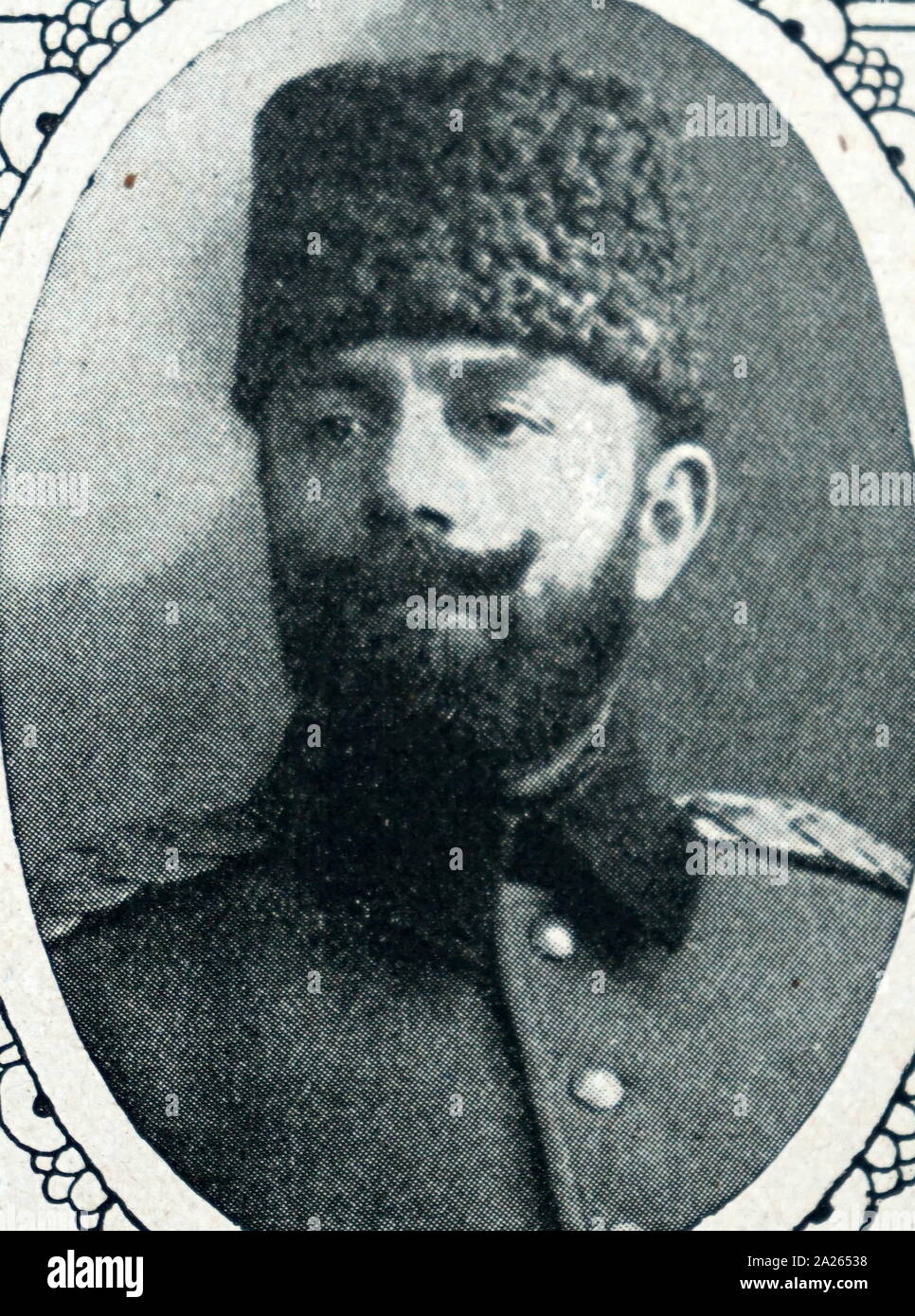 Ahmed Djemal Pasha (1872 – 1922), commonly known as Jamal Pasha the Bloodthirsty; Ottoman military leader and one-third of the military triumvirate known as the Three Pashas (also called the 'Three Dictators') that ruled the Ottoman Empire during World War I. Stock Photo