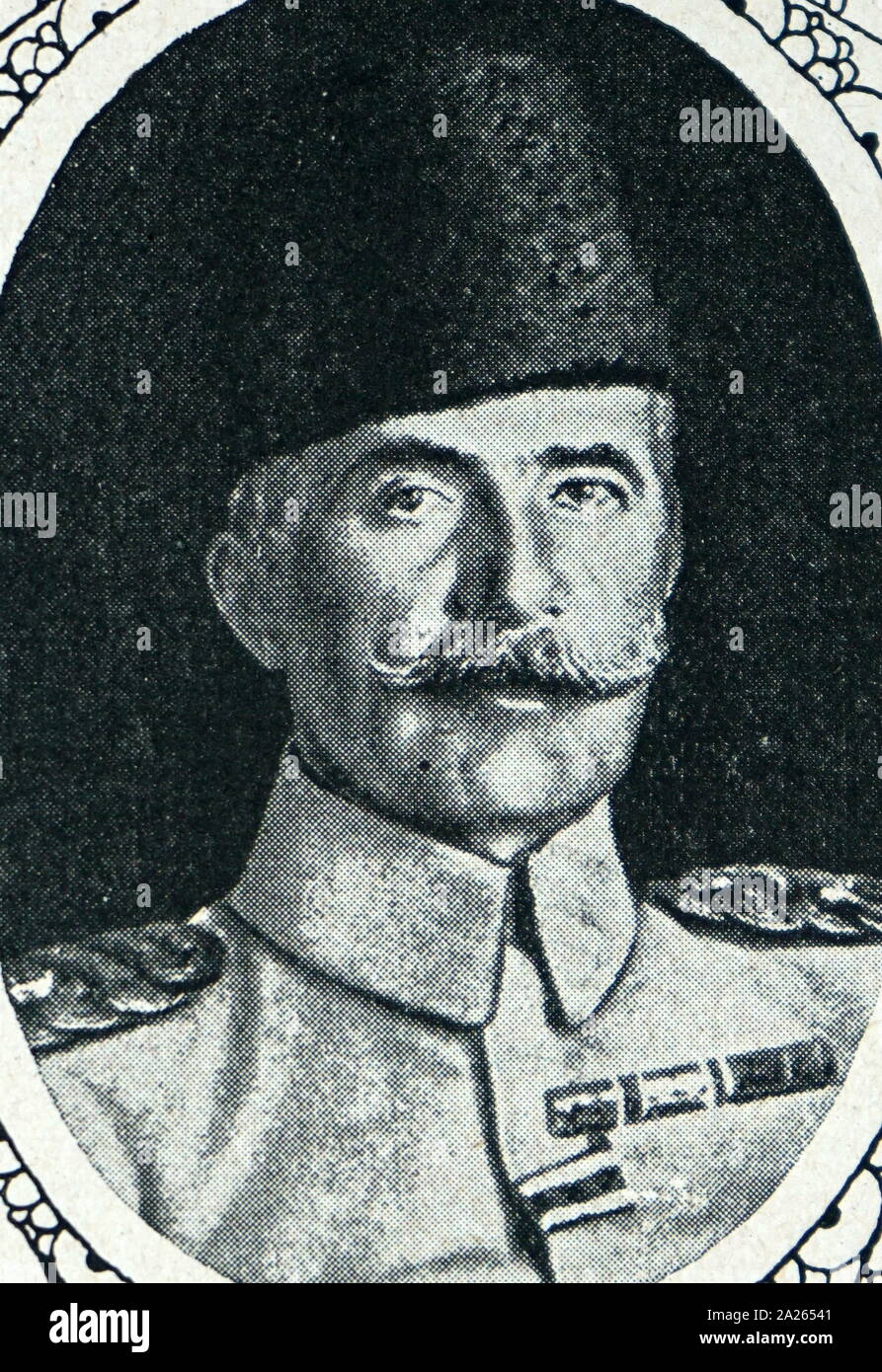 Mehmed Esad Pasha (1862 – 1952), known as Mehmet Esat Bulkat after the 1934 Surname Law, was an Ottoman general active during the First Balkan War, where he led the Yanya Corps, and in World War I, where he was the senior Ottoman commander in the Dardanelles Campaign. Stock Photo