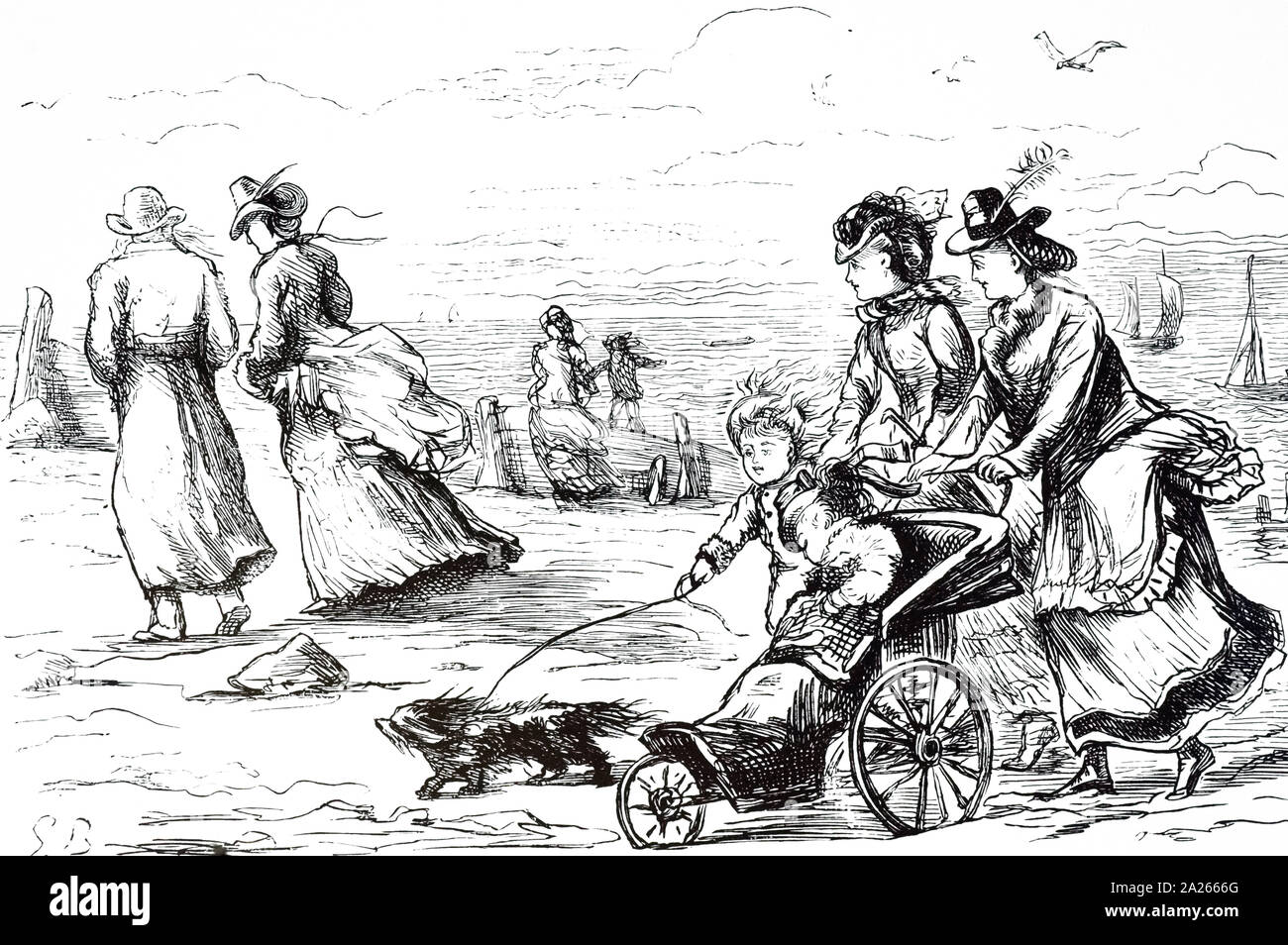 Victorian maid engraving hi-res stock photography and images - Alamy
