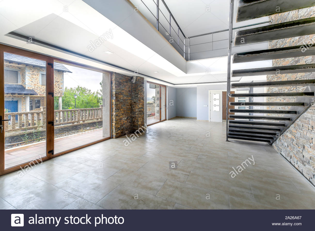 Empty And Unfurnished Brand New Modern House Beautiful Big