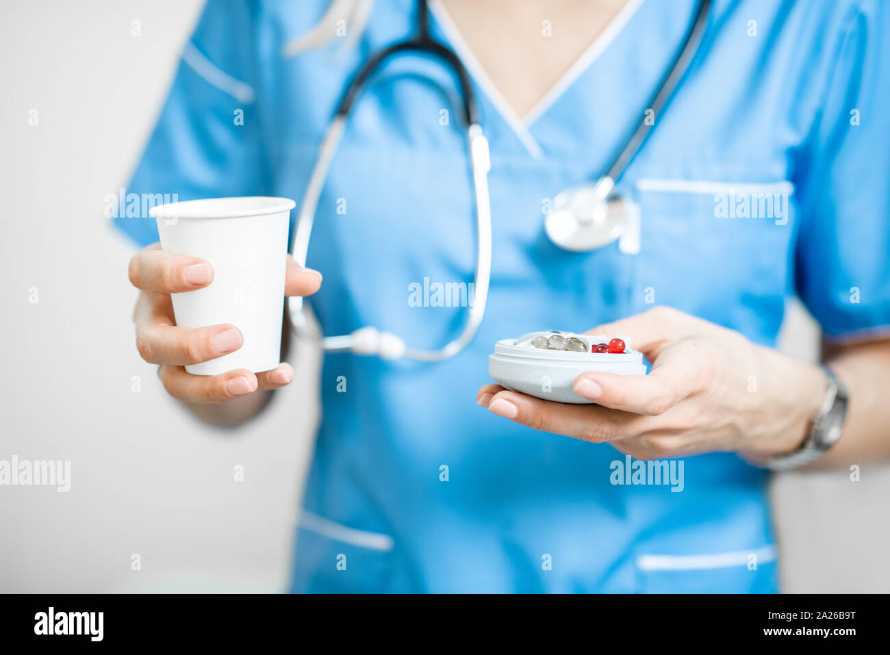 Nurse female hospital no face hi-res stock photography and images - Alamy